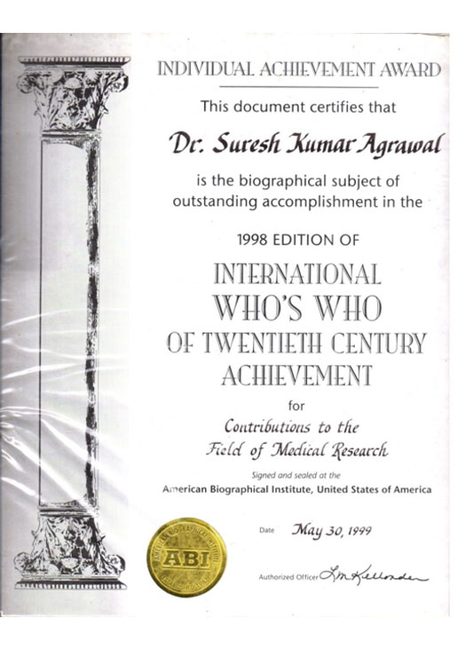 ashoka ivf award International who’s who of Contemporary