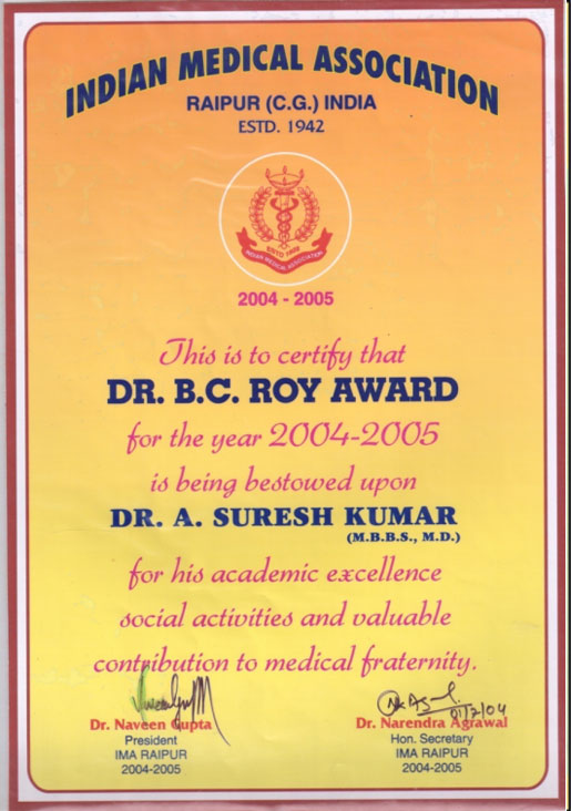 ashoka ivf award Dr.B.C.Roy award